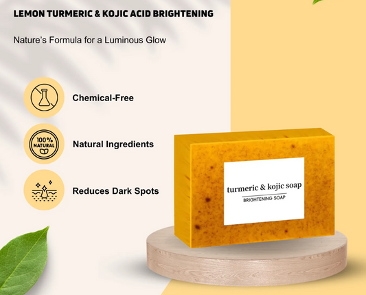 PureGlow™ Lemon Tumeric & Kojic Acid Soap Bar